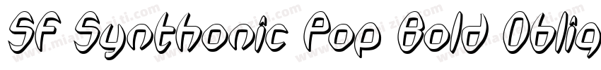 SF Synthonic Pop Bold Oblique字体转换